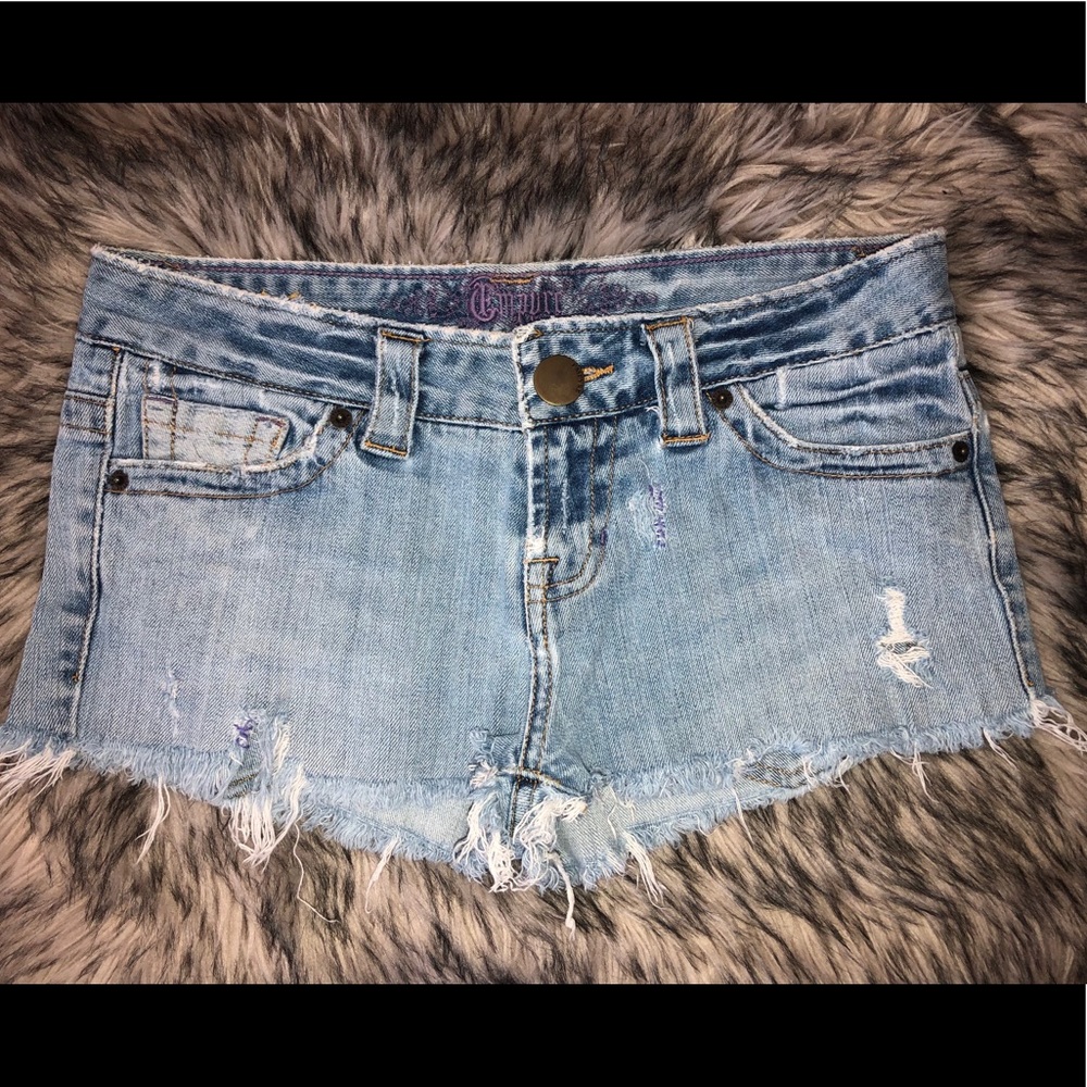 Distressed Jean Shorts